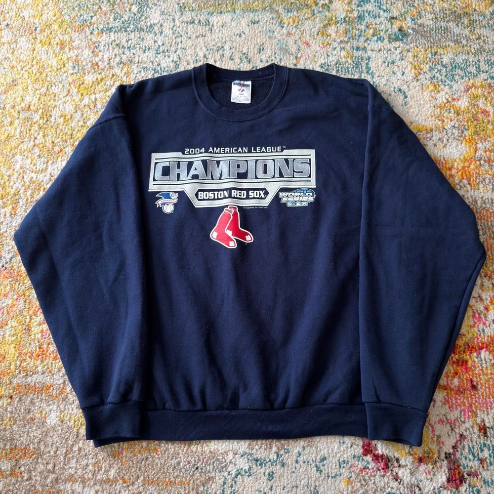 Vintage 2004 Boston Red Sox American League Champions Sweatshirt XL